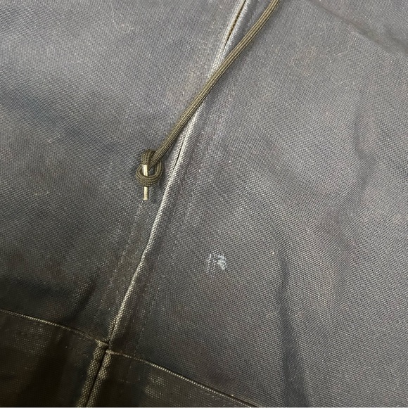 Vintage Carhartt Jacket Mens Large Navy Blue J140 DNY Hooded Active Workwear - Picture 5 of 11